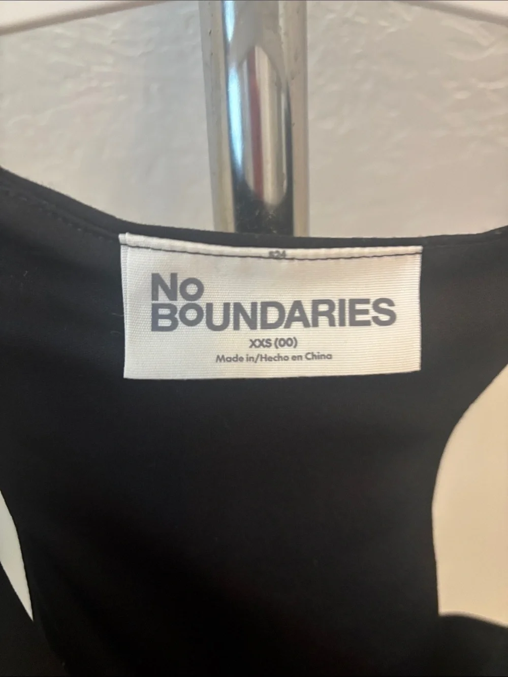 No boundaries XXS teen black vest